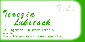 terezia lukitsch business card